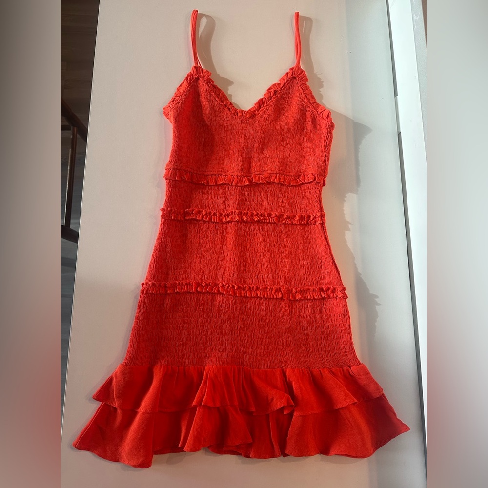 orange dress